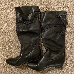 Steve Madden Black Leather Boots